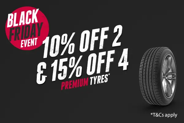 15% off 4 Premium Tyres